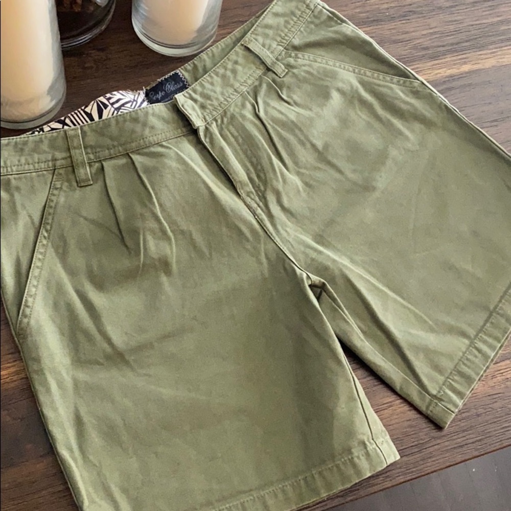 Volcom Corpo Class Olive Green Chino Shorts View 4
